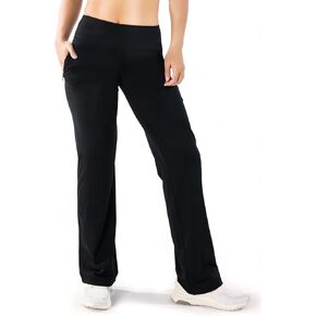Yogipace، جيوب بسحاب، سراويل نسائية صغيرة/عادية/طويلة بعامل حماية من أشعة الشمس 50+ واسعة الساق للسفر كاجوال in Kuwait