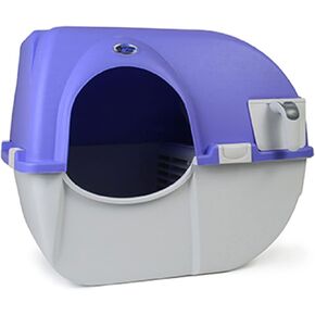 Omega Paw Elite Self Cleaning Roll 'n Clean Litter Box, Midnight Black, Large (EL-RA20-1) in Saudi Arabia