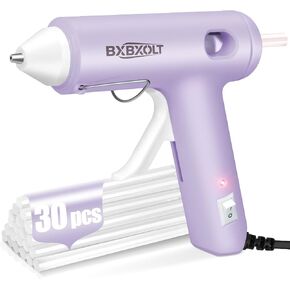 30W Dripless Hot Glue Gun Kit, Fast Heat Nozzle with 30 Glue Stick, Purple in Kuwait