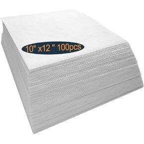 HimaPro Cut Away Embroidery Stabilizer Backing 2.5oz Medium Weight 10"x12" Cutaway Stabilizer for Machine Embroidery Precut 100pcs - 100% Polyester -Great for 5" x 7" Hoops in Saudi Arabia