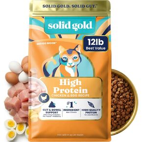 Solid Gold High Protein Chicken Dry Cat Food, for Cats & Kittens, 12lb in Kuwait