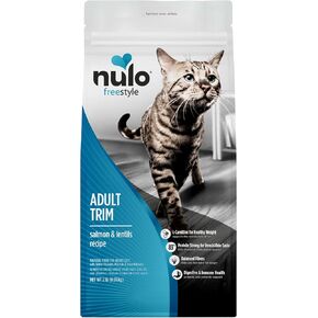 Nulo Freestyle Adult Trim Dry Cat Food - Salmon & Lentils, High Protein, Grain Free, Weight Management Kibble with Probiotics & L-Carnitine, 4lb Bag in Kuwait