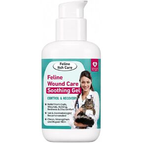 Feline Wound Care for Cats | Soothing Gel with Coconut Oil & Aloe Vera. in Kuwait