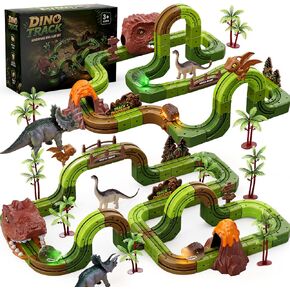 Dinosaur Electric Train Flexible Track Set for Kids in Kuwait