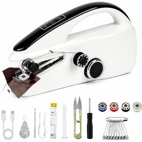 Handheld Sewing Machine, Portable 2‑Speed Cordless Quick Stitch Sewing Kit, Beginner Hand Sewing Tool for DIY Clothes Fabric Home Repair Travel in Kuwait