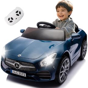 Licensed Mercedes-Benz CLS 350 12V Kids Ride On Car with 2.4G Remote Control, Battery Powered Electric Car Vehicle w/Bluetooth, Music, Safety, Lights, Ride on Toys for Toddlers (Pink) in Kuwait