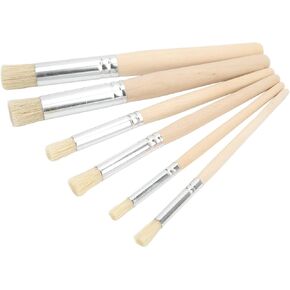 6 Logs Drawing Hollow Template B Ylic Oil Ting B Art PliesStencil Brush6PCS Wooden Stencil Brushes Stencil B Set Ting Brushes for Color Art Ting DIY Fts in Kuwait