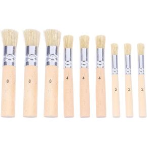 3 Set Natural Bristle Stencil Paint Brush, Acrylic and Oil Painting in Kuwait