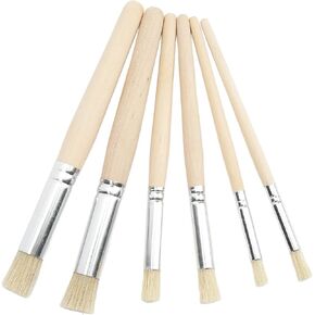 Stencil Brush Set, 6-Piece Wooden Stencil Brushes with Ergonomic in Kuwait