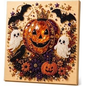 Halloween Diamond Art Kit for Adults, 3D Witch Pearl Painting DIY Craft in Kuwait