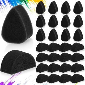 24 Pcs Face Paint Sponge Petal Oval Semicircular for Halloween Kids Adults in Kuwait