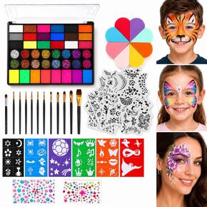 Face Painting Kit for Kid & Adult, Water-based, Beginner Friendly in Kuwait