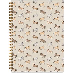 Horse Themed Gifts Spiral Notebook Gifts for Horse Lovers Women Girls Fantasy Animal Journaling Hardcover Spiral Notebook 5.5 X 8.3 in Kuwait