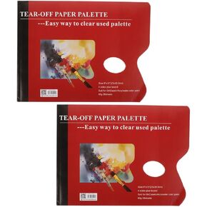 2pcs Portable Peel Off Paint Mixing Paper Pads for Artists Students in Kuwait