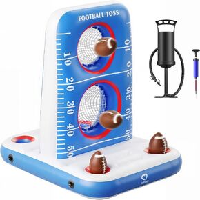 QPAU Pool Football Toss Game, Inflatable Dual Net Target Design in Kuwait