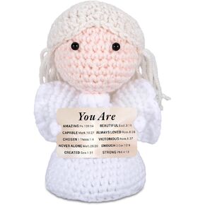 XPENMULBOJA Baptism Gifts for Girls, Bible Verse Angel Crochet for Women in Kuwait