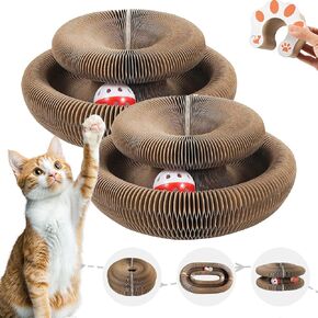 SREBAY Cat Toy Interactive, Accordion Kitty Wheel Exerciser in Kuwait