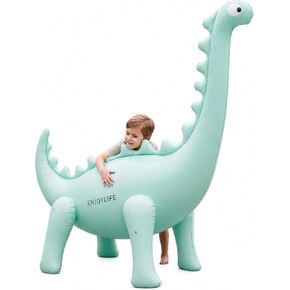 Inflatable Dinosaur Sprinkler for Kids, 6.5FT Giant Brachiosaurus Water Spray Toy with 16.5FT Hose – Thickened PVC, Outdoor Backyard Summer Splash Toy for Toddlers Ages 3-12 in Kuwait