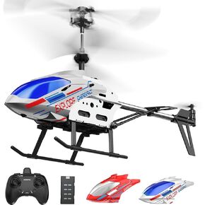 DEERC Remote Control Helicopter, 3.5 CH Altitude Hold RC Helicopters w/Gyro for Beginner, 2 Shells LED Light One Key Take Off/Landing, 2.4GHz Aircraft Indoor Flying Toy for Kids Boys Girls in Kuwait
