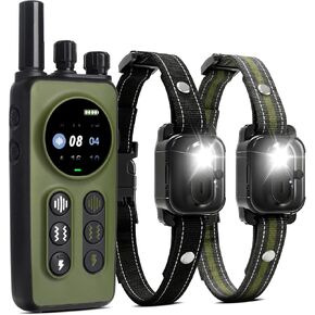 Next Gen Shock Collar for 2 Dogs, Real Time Dual-Dog Control, 4 Modes (Beep/Vibration/Safety Shock/Light), 4200FT Range, IPX8 Waterproof Dog Training Collar with Remote for Small Medium Large Dogs in Kuwait