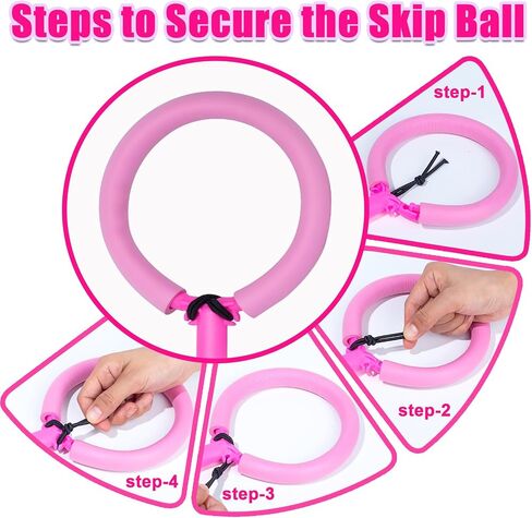 Skip Ball, Portable Foldable Colorful Flash Wheel Swing Ball in Kuwait