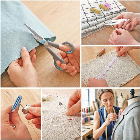 Asdirne Sewing Kit for Adults, 189 PCS Sewing Accessories with 41 XL Spools Thread, Scissors, Thimbles, Tape Measure & Portable Carry Case, Premium DIY Repair Kit for Home, Travel and Daily Use, Black in Saudi Arabia