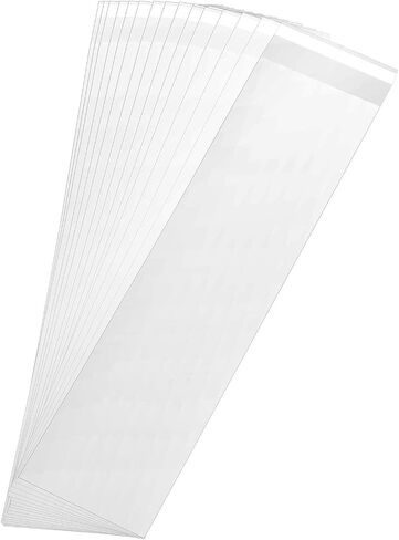 100 pcs Clear 8" x 10"(19.8*25 cm) Self Seal Cello Cellophane Bags Resealable Poly Bags 1.4 mils OPP Plastic Sleeves ,Clear bags for packaging Photos,Mats, Treats, T Shirts, Party Favors, Gifts in Saudi Arabia