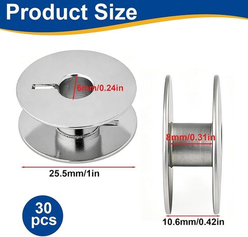 30 Pcs 18034AS M Class Bobbins Compatible with Handi Quilter Bobbins in Saudi Arabia