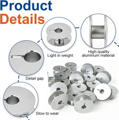 30 Pcs 18034AS M Class Bobbins Compatible with Handi Quilter Bobbins in Saudi Arabia