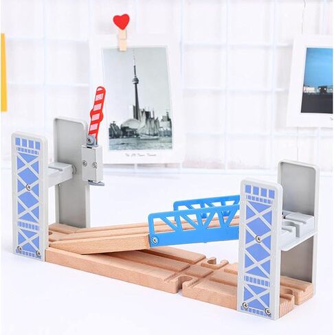 Wooden Toy Train Bridge with Ascending Descending Track in Saudi Arabia