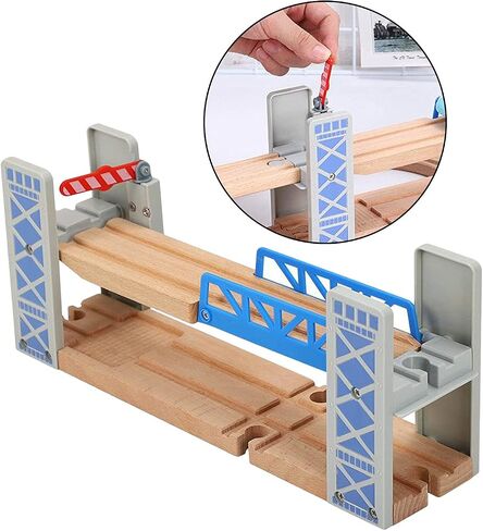 Wooden Toy Train Bridge with Ascending Descending Track in Saudi Arabia