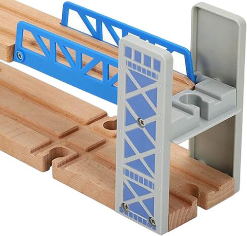 Wooden Toy Train Bridge with Ascending Descending Track in Saudi Arabia