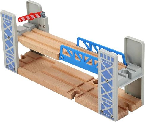Wooden Toy Train Bridge with Ascending Descending Track in Saudi Arabia