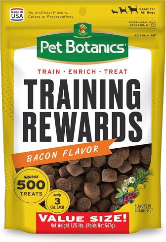 Pet Botanics Training Rewards Soft & Chewy Dog Treats, Bacon, 20 oz Bag in Kuwait