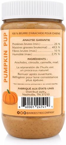 Pumpkin Pup Buddy BUDDER, 100% Natural Dog Peanut Butter, Healthy Peanut Butter Dog Treats, Made in USA, (17oz Jars) in Saudi Arabia