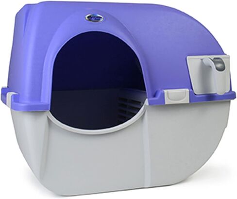 Omega Paw Elite Self Cleaning Roll 'n Clean Litter Box, Midnight Black, Large (EL-RA20-1) in Saudi Arabia