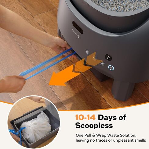 Automatic Self-Cleaning Cat Litter Box Replaced Trash Bags-3 Rolls, 60 Packs FEELNEEDY Cat Litter Box Waste Bag for 4075B in Saudi Arabia