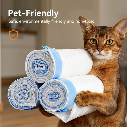 Automatic Self-Cleaning Cat Litter Box Replaced Trash Bags-3 Rolls, 60 Packs FEELNEEDY Cat Litter Box Waste Bag for 4075B in Saudi Arabia