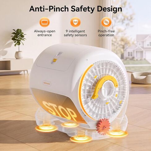 Meowant Automatic Cat Litter Box 106L Extra-Large Space, Safety Anti-Pinch in Kuwait