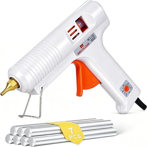 MECOLOUR Hot Glue Gun Kit,1 Hot Glue Gun and 7 Sticks(11mm,15cm),150W in Kuwait