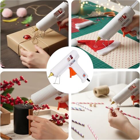 MECOLOUR Hot Glue Gun Kit,1 Hot Glue Gun and 7 Sticks(11mm,15cm),150W in Kuwait