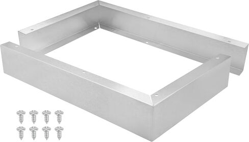 Microwave Filler Kit 2.95" Wide Stainless Steel Microwave Trim Kit Replaces W10164745 Whirlpool Microwave Trim Kit - Fits All Microwave Brands - Fills Over the Range Oven Cabinet Gap - 17.25" H x 10.75" D in Kuwait