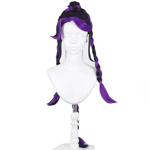 Child Dark Blue Wig Kids Long Middle Part Wig Girls Blue Wavy Curly Wigs Heat Resistant Synthetic Wigs with Wig Cap in Kuwait