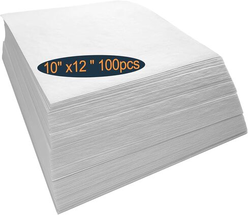 HimaPro قطع بعيدا التطريز مثبت دعم 2.5oz متوسطة الوزن 10 "× 12" مثبت كوتاواي للتطريز الآلي 100 قطعة - 100٪ بوليستر - رائع لأطواق 5 "× 7" in Kuwait