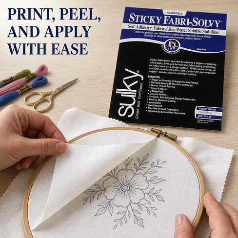 Sulky Sticky Fabri-Solvy Stabilizer 20"X36" in Kuwait