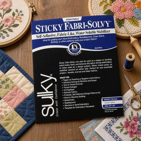 Sulky Sticky Fabri-Solvy Stabilizer 20"X36" in Kuwait