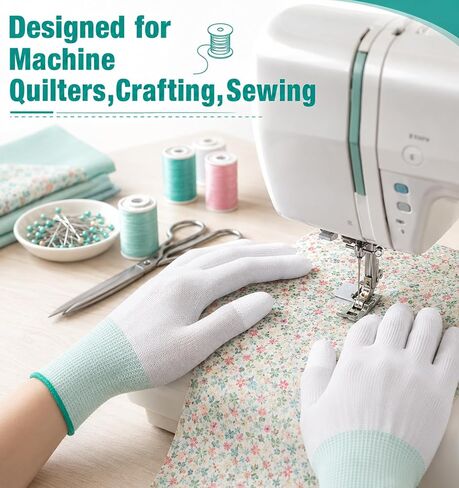 4 Pcs Quilting Gloves for Free-Motion Sewing, Quilting Gloves in Kuwait