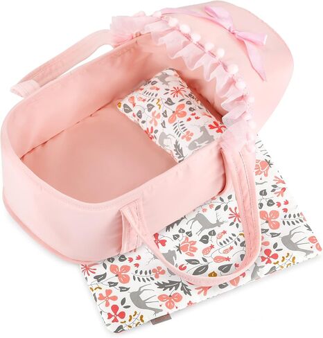 GAGAKU Baby Doll Bassinet Carrier for Dolls up to 12 Inch for Kids Toddlers in Kuwait
