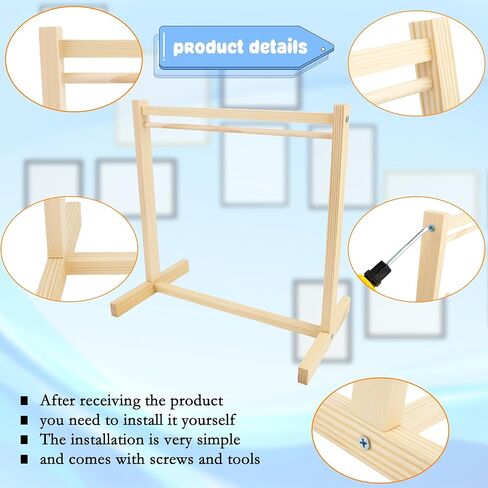 17 Pcs Wood Doll Garment Rack with Wooden Clothes Hanger Mini Wooden Girl Doll Clothes Hanger Organizer Storage Shelf for 18 Inch Girl Doll Clothes Baby Dollhouse (Color Set 1) in Kuwait