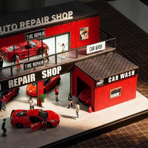 1:64 Container Diorama Kit, DIY Display for Hot Wheels Models in Kuwait